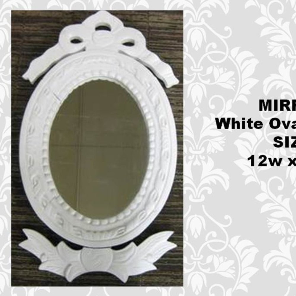 Brambles Oval Ribbon Mirror 12w x 20h